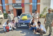 एन्टी नारकोटिक टास्क फोर्स एवं थाना सिंघोड़ा पुलिस की कार्यवाही अवैध पदार्थ गांजा की तस्करी करते 04 आरोपी गिरफ्तार