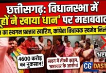 विधानसभा में ‘चूहों ने खाया धान’ पर बवाल: विपक्ष का स्थगन प्रस्ताव खारिज, नारेबाजी के बीच कांग्रेस विधायक स्वमेव निलंबित