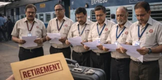 लापरवाही पड़ी भारी: भारतीय रेल ने 6 अधिकारियों को समय से पहले किया रिटायर, सिस्टम में मचा हड़कंप लापरवाही पड़ी भारी: भारतीय रेल ने 6 अधिकारियों को समय से पहले किया रिटायर, सिस्टम में मचा हड़कंप