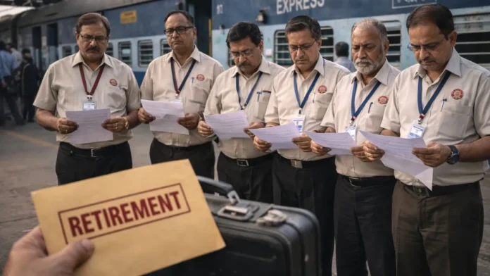 लापरवाही पड़ी भारी: भारतीय रेल ने 6 अधिकारियों को समय से पहले किया रिटायर, सिस्टम में मचा हड़कंप
