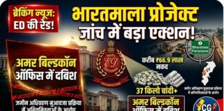 рднрд╛рд░рдд рдорд╛рд▓рд╛ рдкреНрд░реЛрдЬреЗрдХреНрдЯ рдЬрд╛рдВрдЪ рдореЗрдВ рдмрдбрд╝рд╛ рдПрдХреНрд╢рди: рджреБрд░реНрдЧ рдореЗрдВ рднрд╛рдЬрдкрд╛ рдиреЗрддрд╛-рд╡реНрдпрд╡рд╕рд╛рдпреА рдЪрддреБрд░реНрднреБрдЬ рд░рд╛рдареА рдХреЗ рдард┐рдХрд╛рдиреЛрдВ рдкрд░ ED рдХреА рд░реЗрдб