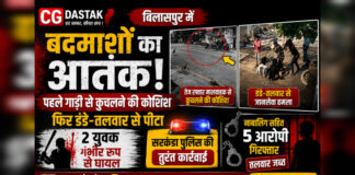 बिलासपुर: पुरानी रंजिश में युवकों पर जानलेवा हमला, पहले मालवाहक से कुचलने की कोशिश, फिर डंडे-तलवार से पीटा