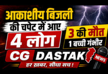 सरगुजा में आकाशीय बिजली का कहर: 5 साल के मासूम समेत 3 की मौत, एक बच्ची गंभीर घायल