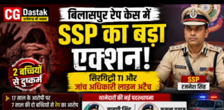 कार्यशैली पर लगातार उठ रहे थे सवाल इस मामले में सिरगिट्टी पुलिस की कार्यशैली पर लगातार सवाल उठ रहे थे। पीड़ित परिवार ने पुलिस पर जांच में ढिलाई बरतने और लापरवाही के गंभीर आरोप लगाए थे, जिसके बाद यह पूरा मामला विवादों में आ गया था। मामले की गंभीरता को देखते हुए और पुलिस की छवि पर आंच आते देख एसएसपी रजनेश सिंह ने कड़ा फैसला लिया।