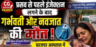 प्रसव से पहले इंजेक्शन लगने के बाद गर्भवती और नवजात की मौत, सूरजपुर अस्पताल में लापरवाही के आरोप; जांच समिति गठित