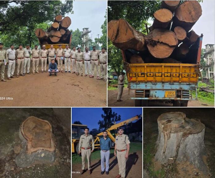 बेशकीमती-इमारती-लकड़ी-के-अवैध-परिवहन-का-भंडाफोड़