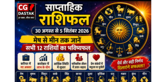 🔮 Weekly Horoscope 30 August to 5 September 2026: मेष से मीन तक जानें सभी 12 राशियों का साप्ताहिक राशिफल