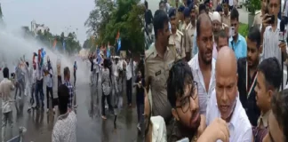 पटना में छात्रों पर वाटर कैनन, CM आवास घेराव के दौरान पुलिस ने रोका; कई छात्र डिटेन