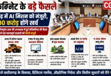 साय कैबिनेट के बड़े फैसले: छत्तीसगढ़ में AI मिशन को मंजूरी, 500 करोड़ होंगे खर्च; BEML प्लांट समेत कई अहम निर्णय