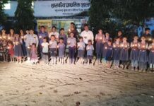 लालपुर स्कूल में 51 दीप जलाकर मनाया गया आशीर्वाद का दीया कार्यक्रम