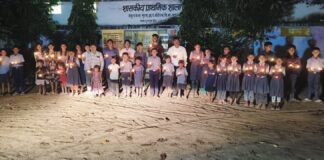 लालपुर स्कूल में 51 दीप जलाकर मनाया गया आशीर्वाद का दीया कार्यक्रम