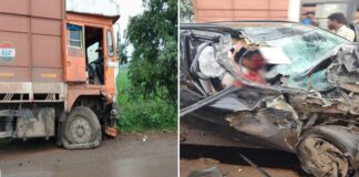 📰 रायपुर के खरोरा में भीषण सड़क हादसा, ट्रक-क्रेटा की जोरदार टक्कर; 1 की मौत, 3 घायल