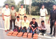 महासमुंद में 27.590 किलो गांजा जब्त, राजस्थान के 4 आरोपी गिरफ्तार; ₹14.05 लाख की संपत्ति बरामद