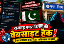 रायगढ़ नगर निगम की वेबसाइट पर दिखा पाकिस्तान का सिंबल? साइबर सुरक्षा पर उठे सवाल, जांच में जुटी पुलिस