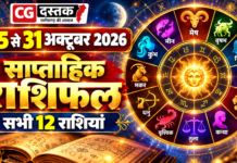 🔮 साप्ताहिक राशिफल 25 अक्टूबर से 31 अक्टूबर 2026 तक | सभी 12 राशियां