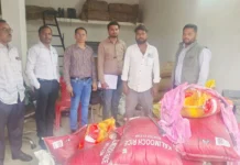 कवर्धा में अवैध धान कारोबार पर प्रशासन का शिकंजा, 5 जगहों से 216 बोरी धान जब्त
