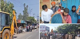 🚨 रायपुर में प्रिंस ढाबे पर कार्रवाई के दौरान हंगामा, संचालक ने खुद पर उड़ेला पेट्रोल; कोर्ट के आदेश तक कार्रवाई स्थगित